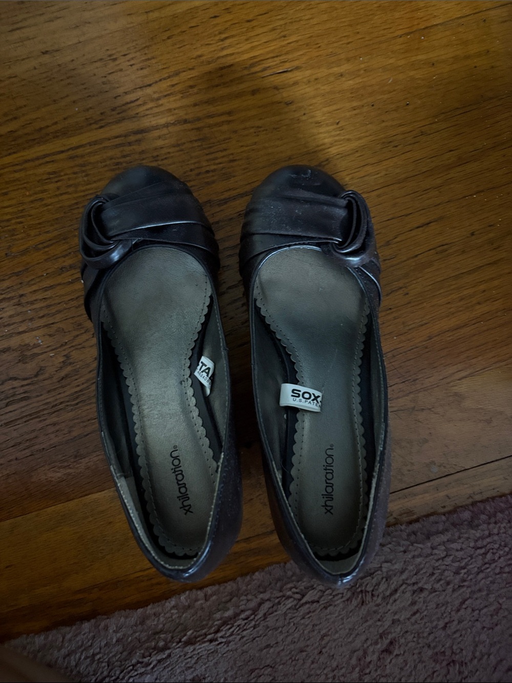 Brown Knotted Ballet Flats for Women